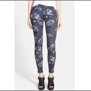 Hudson Floral Nico Skinny Jeans
